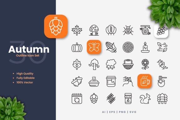 Autumn Icons Graphics Review