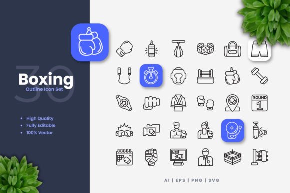 Boxing Icons Graphics Review for Crafters