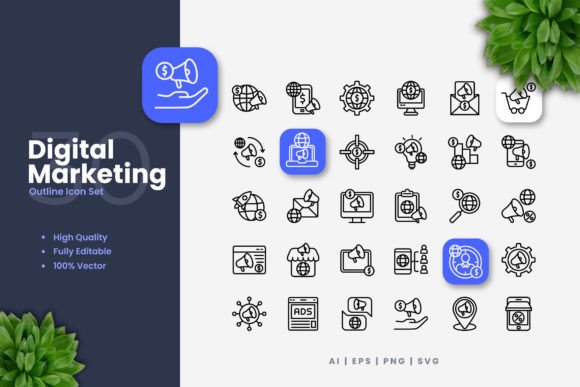 Copywriting Icons Graphics Review