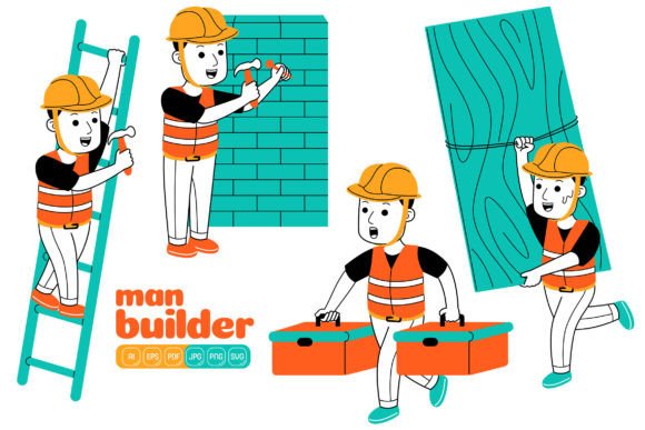 Man Builder Vector Pack 02: Graphics and Illustrations for Content Publishers
