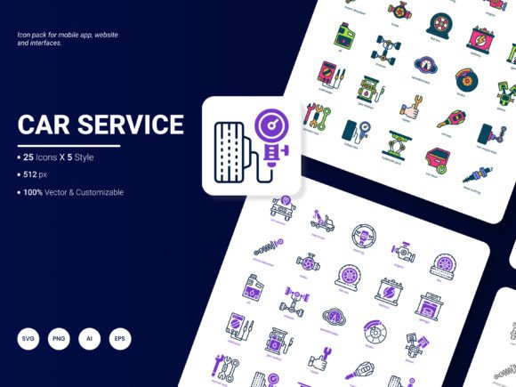 Review: Car Service Icon Pack for Embroidery Projects