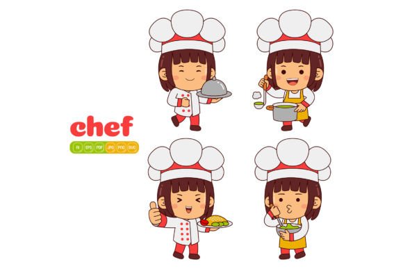 Review: Cute Chef Girl Vector Pack 01 for Embroidery