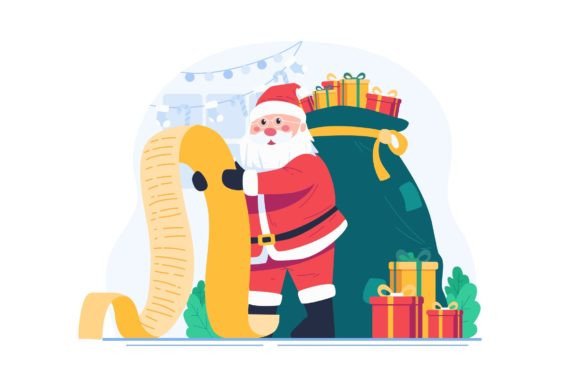 Santa Claus Reading Christmas Wish List Review