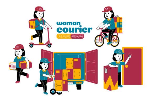 Woman Courier Vector Pack 01: A Designer’s Embroidery Review