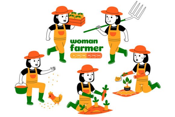 Woman Farmer Vector Pack 01 Review